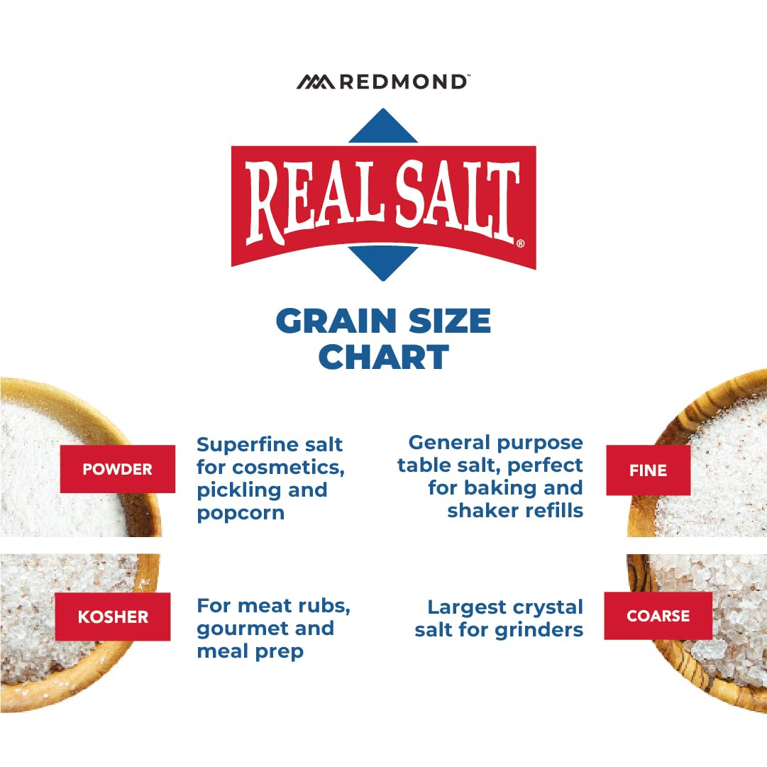 Redmond Real Salt Fine Sea Salt – 16 oz