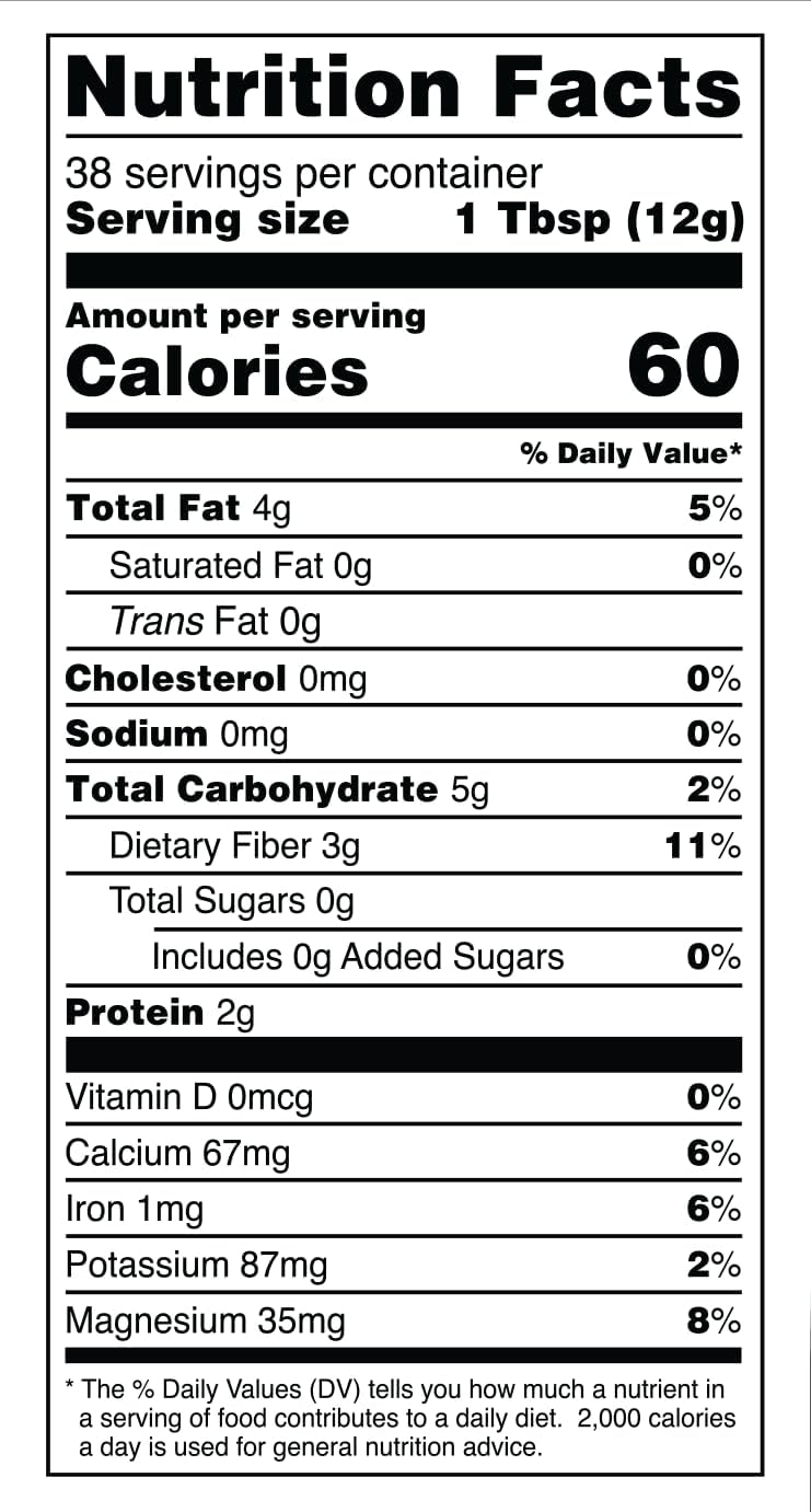 Terrasoul Superfoods Organic Black Chia Seeds – 16 oz