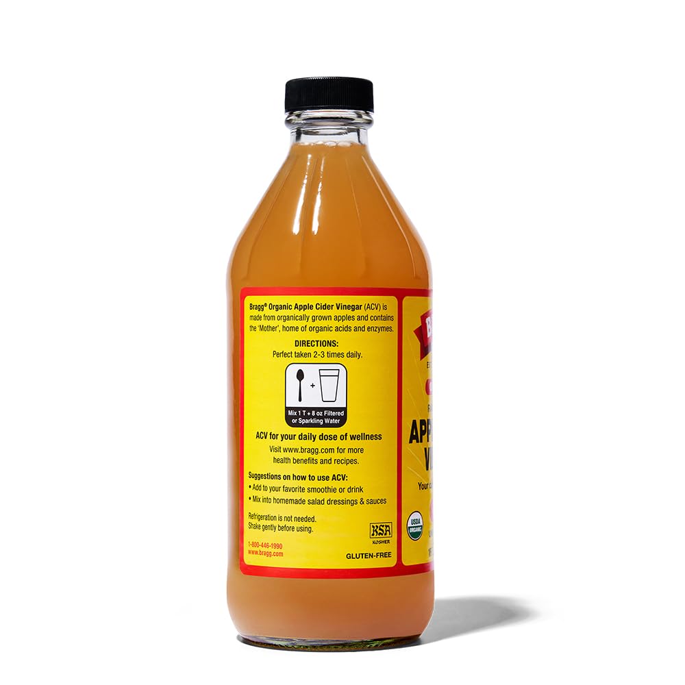 Bragg Organic Apple Cider Vinegar (with the Mother) – 16 oz