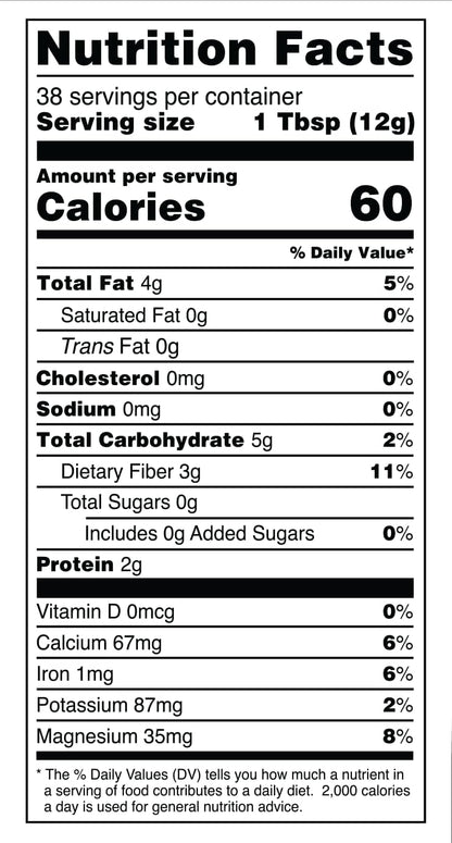 Terrasoul Superfoods Organic Black Chia Seeds – 16 oz