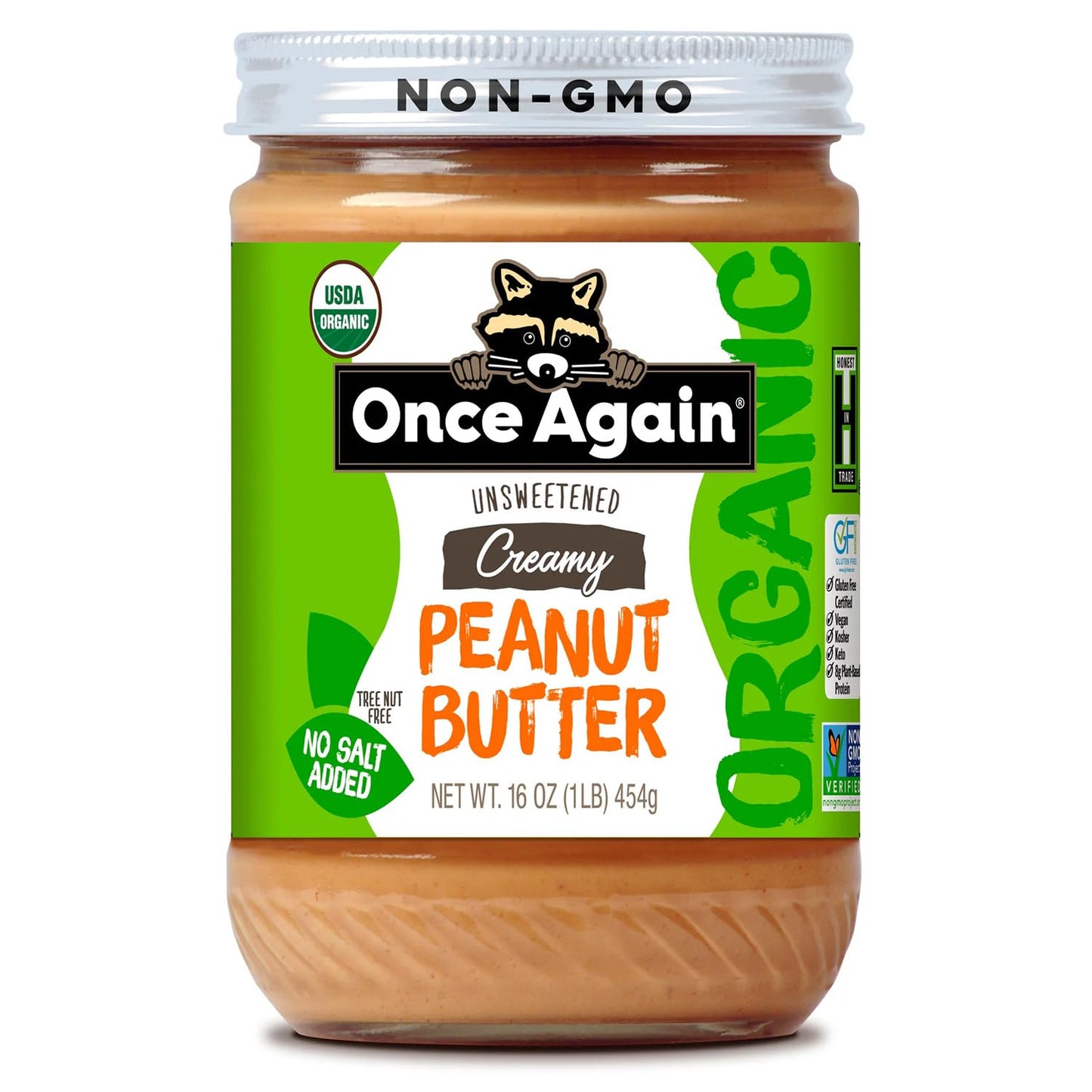 Once Again Natural Creamy Peanut Butter – 16 oz