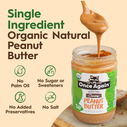Once Again Natural Creamy Peanut Butter – 16 oz