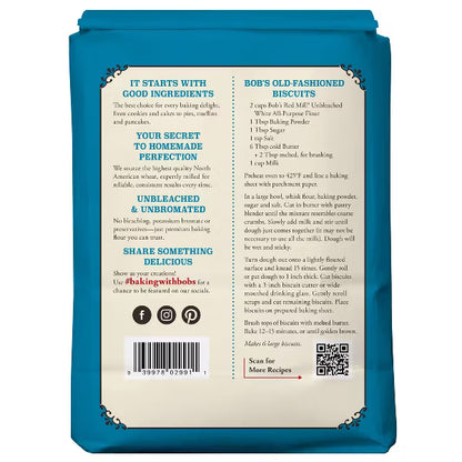 Bob’s Red Mill Organic All-Purpose Unbleached White Flour – 5 lb