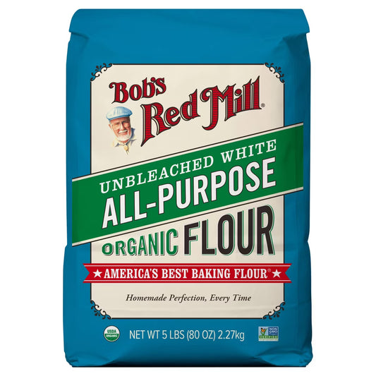 Bob’s Red Mill Organic All-Purpose Unbleached White Flour – 5 lb
